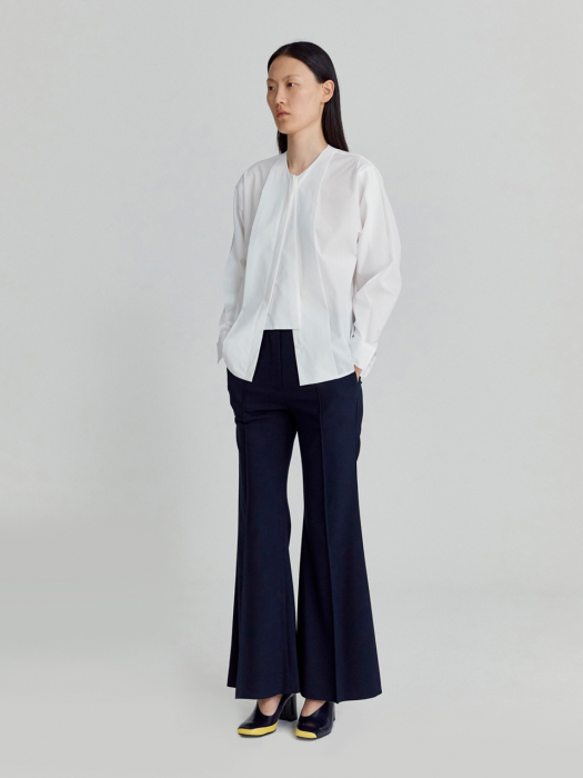 FLARED TROUSERS (NAVY)