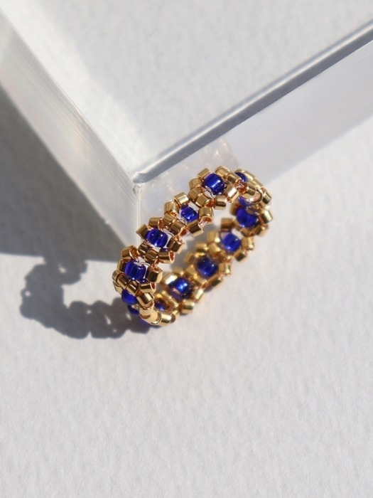 Gold daisy color beads Ring 4color 포인트 비즈반지