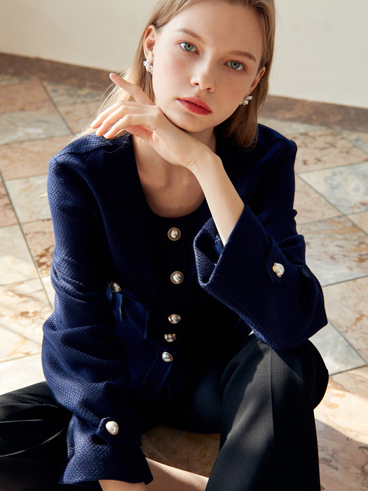 AMR1031 rose jacket (navy)