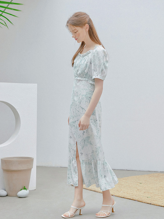 Palette Long Dress_Marble Mint