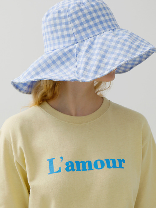 A CHECK SHIRRING HAT [3 colors]