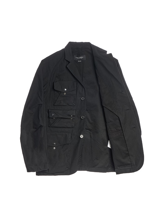 TREKKING JACKET / BLACK BACKSATIN