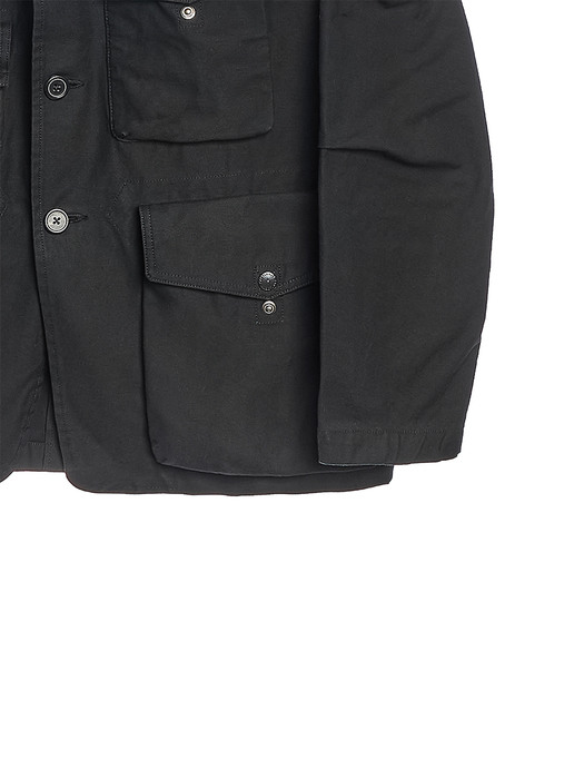 TREKKING JACKET / BLACK BACKSATIN