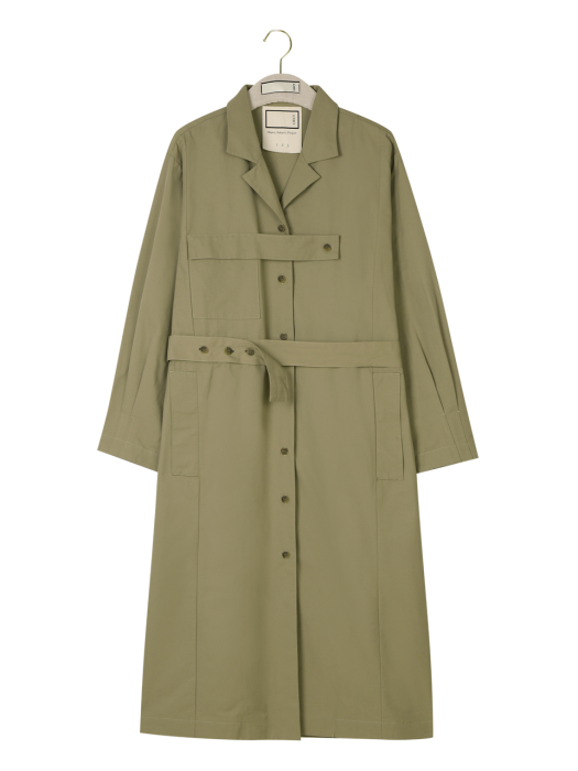 [20F/W UNTACT RUNWAY] Strap brick dress _ khaki