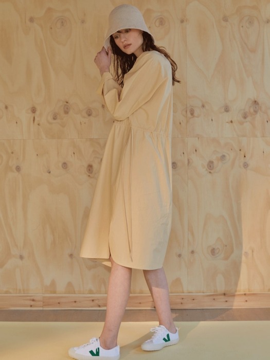 루즈핏 19ss - Modern basic dress - banila beige 