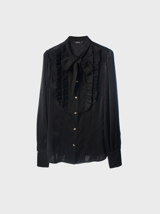 Double Frilled Blouse[black(WOMAN)]_UWS-FS24 