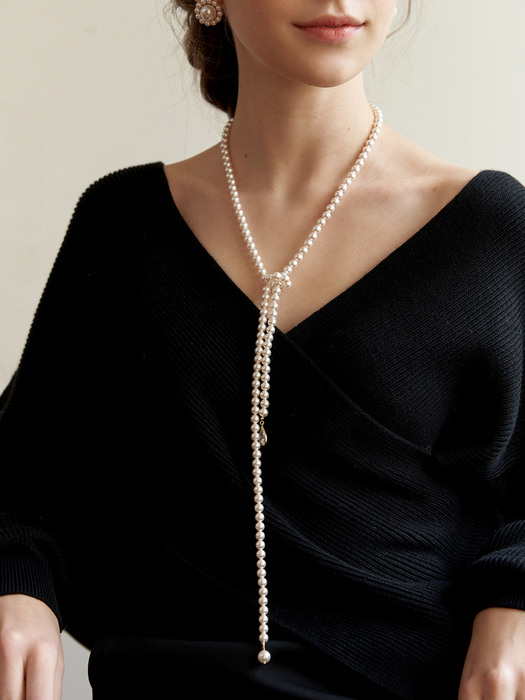 Neige 3way Pearl Long Necklace_NZ1126