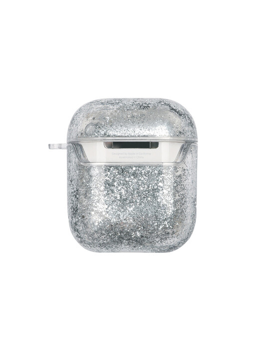 HOLIDAY GLITTER AIRPODS CASE [SILVER]