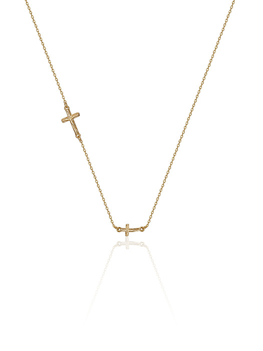 [silver925] tidy cross necklace