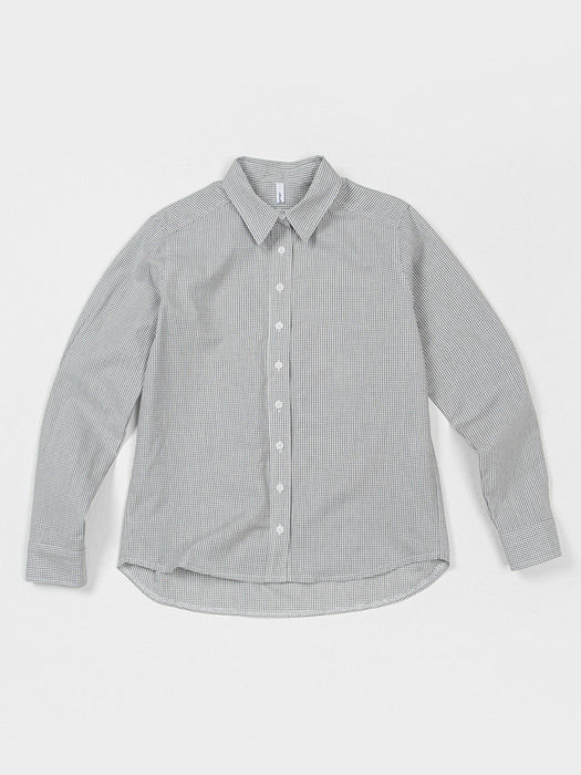 Standard check shirts-grey	