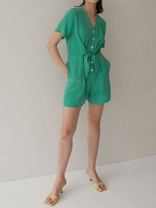 Santorini Kiss Jumpsuit (Truly Green)