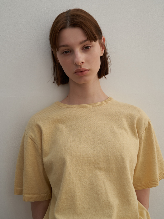 summer cotton knit yellow
