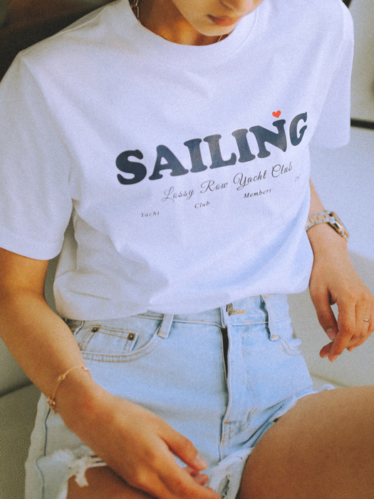Sailing Half-Sleeve T-shirt White