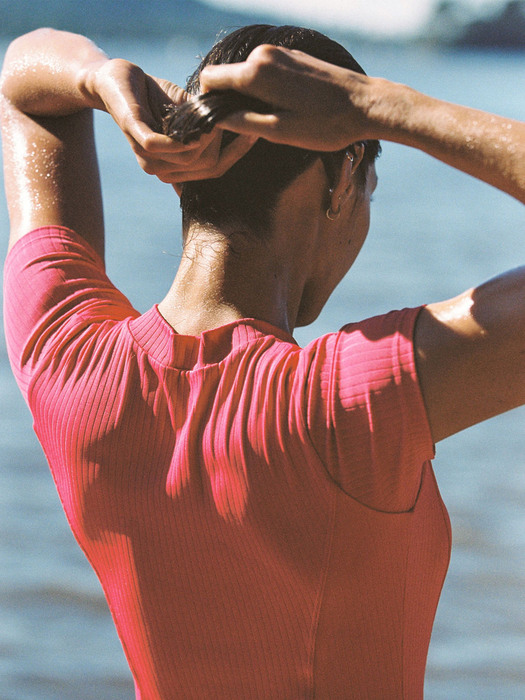 RIBBED SWIMSUIT_PINK