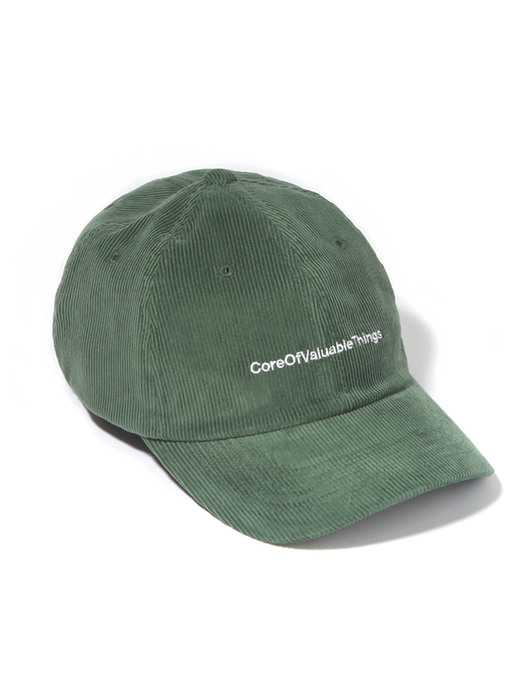 CORDUROY CORE CURVED CAP-GREEN