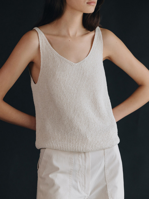 Noto cotton sleeveless (Ivory)