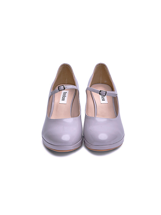 [리퍼브][250] Platform chunky heels_purple