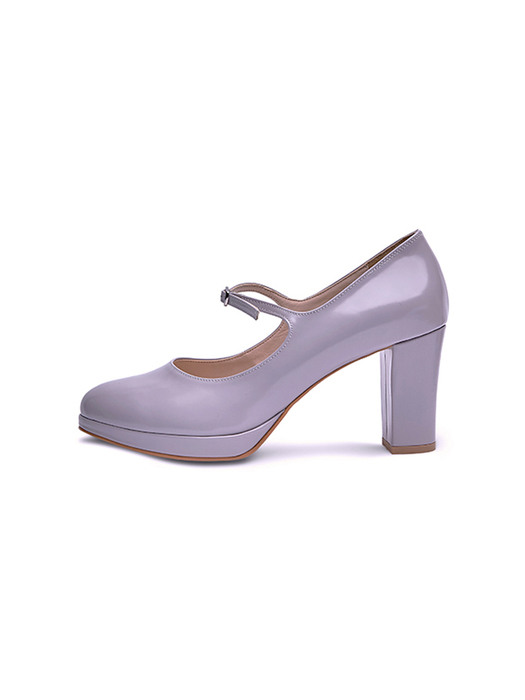 [리퍼브][250] Platform chunky heels_purple