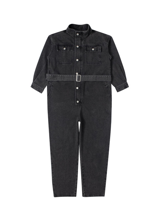 [WIDE] Shoot Jump Suit Black