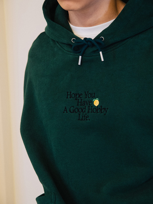 2-POCKET HODDIE_DEEP GREEN