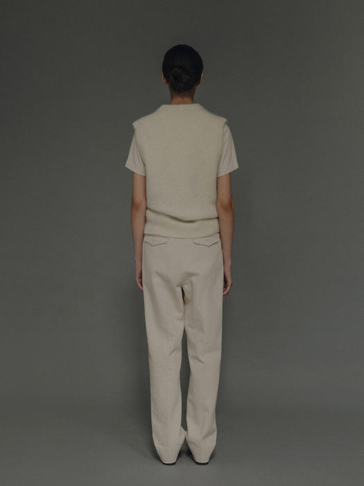 Terry school pants (Ivory)