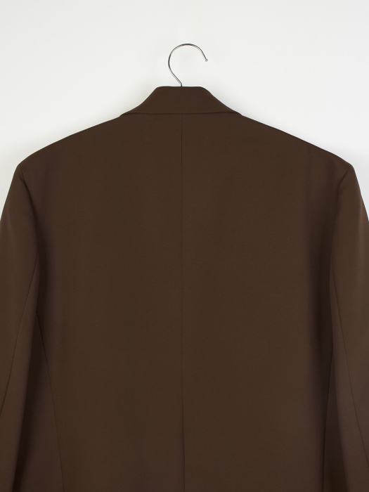 Ponte Half Double Jacket (Brown)