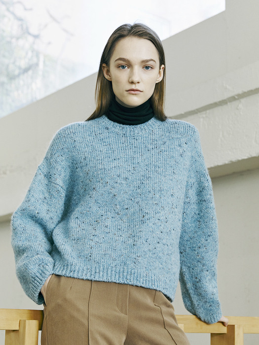 Recycle Wool Pullover Knit - Mint
