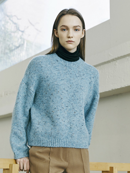 Recycle Wool Pullover Knit - Mint