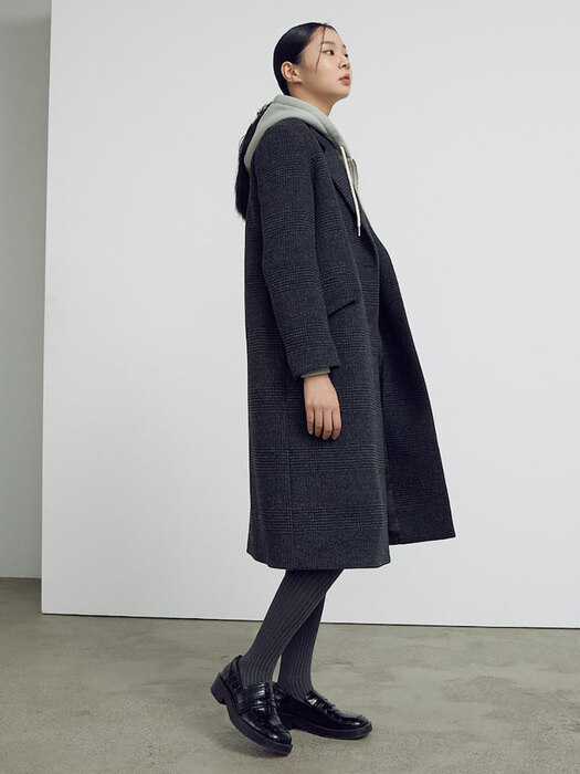 Signature Back Button Tailored Coat  Ash (KE1X30M014)