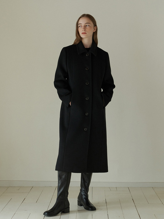 Long coat-black
