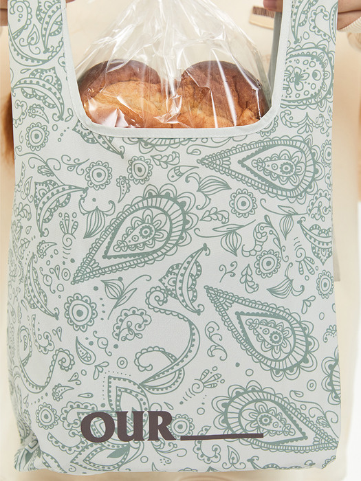 [X OUR Bakery] Reusable Bag With Badge_2color