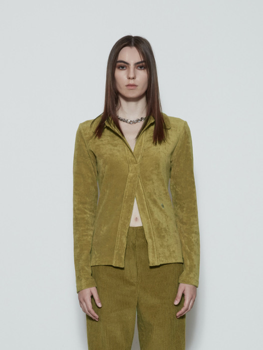 Terry Polo Top (Olive)