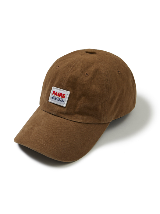 Square Patch Twill Ball Cap Brown