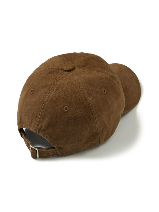 Square Patch Twill Ball Cap Brown