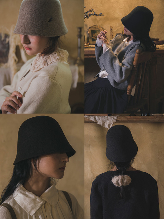 툴루즈 울 틀로슈 : Toulouse wool cloche [4colors]