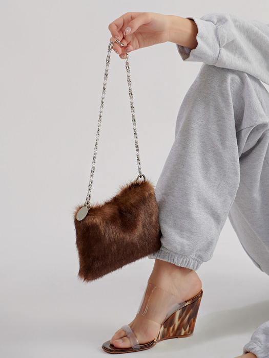 Rena Eco-Fur Bag (brown)