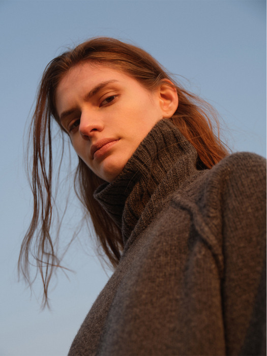 soft turtleneck (charcoal)
