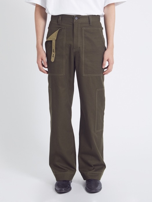 LONG CARGO PANTS KHAKI