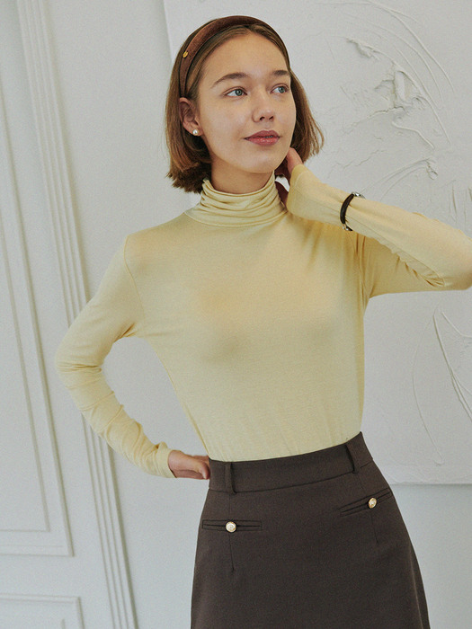 Basic Modal Pullover_yellow