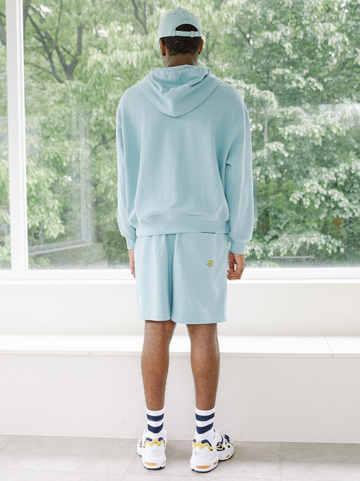 MICHOVA_Human in Training Sweat Shorts_mint