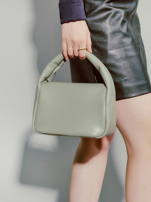 머그백 mug bag S lambskin - mint gray 10도