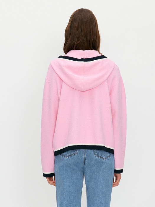 Color block hoody - Pink