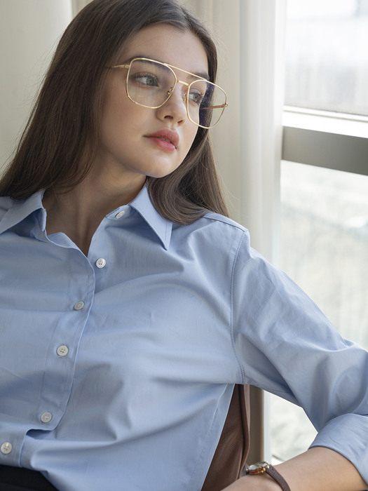 A3402 Classic standard shirts_Sky blue