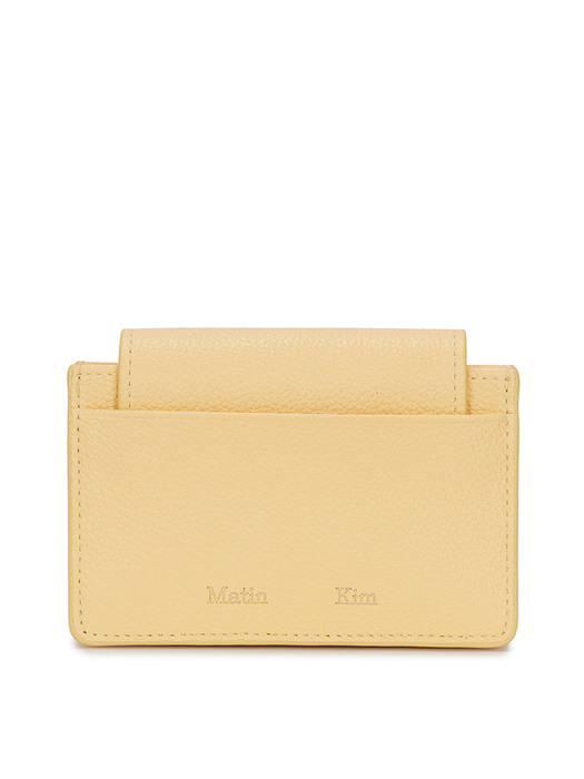 ACCORDION WALLET IN LIGHT YELLOW