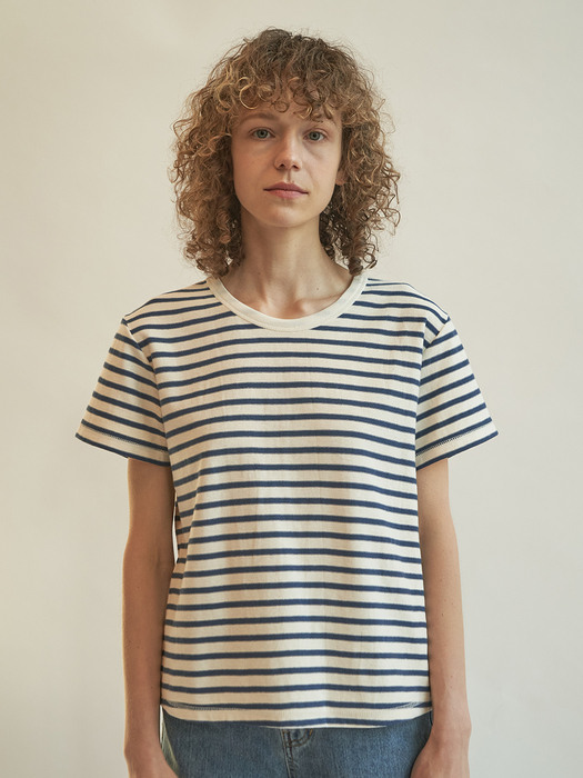 French marine stripe t-shirt (Blue)