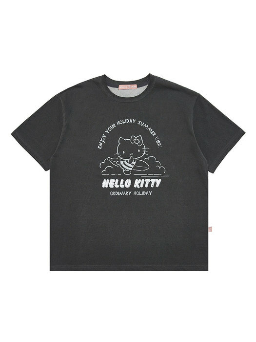 [오디너리 X 헬로키티] 피그먼트 티셔츠 HELLO KITTY PIGMENT T SHIRT