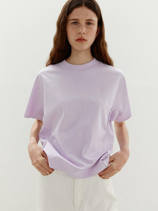 TWR COTTON RIBBED TOP LAVENDER