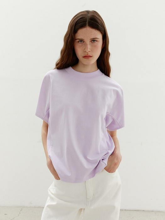 TWR COTTON RIBBED TOP LAVENDER