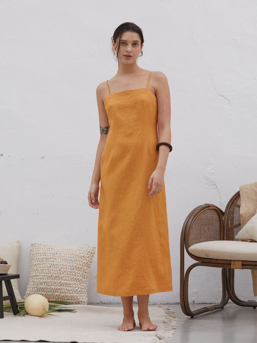 SUNNY LONG DRESS (ORANGE)