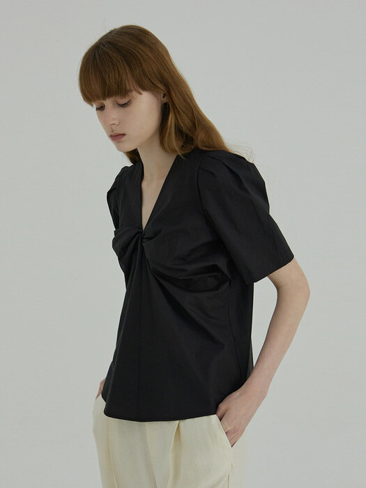 Ribbon Blouse - Black